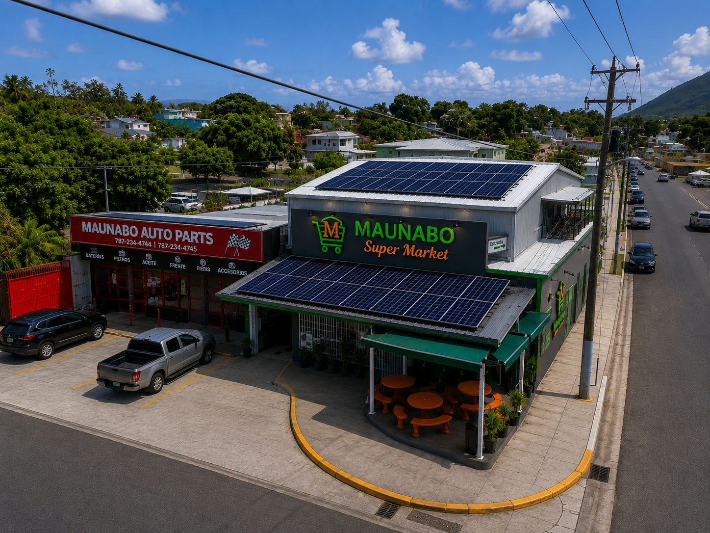 Instalación comercial de energía solar
